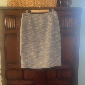 Calvin Klein Textured Gray Pencil Skirt